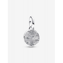 Pandora Graveerbare Mini Medaillonbedel Sterlingzilver 793860C01 - 57220