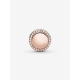 Pandora  Graveerbare Sprankelende Button Bedel Rosé verguld 788747C01 - 57221