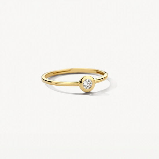 Blush Ring 1273YZI 14k Goud met zirkonia maat 17 - 57246