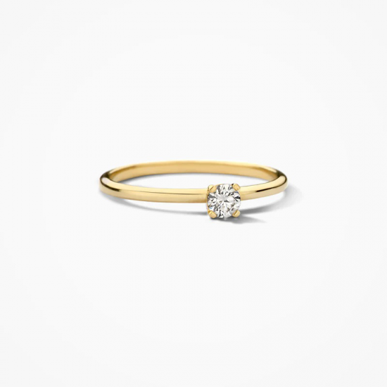 Blush Lab Diamonds Ring LG1029Y 14k Geelgoud MAAT 17 - 57248