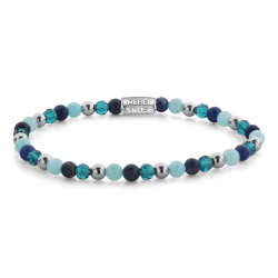 rebel and Rose armband Blue Summer Glam Rocks RR-40163-S-S - 57266