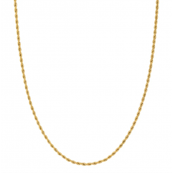 Aze juwels collier  Rope 3mm Dore 60 Cm - 57302