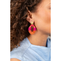 Fuchsia Oorbellen Yara Combi Oval M CEGB075-B13633 - 57329