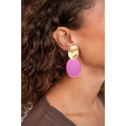 Lott Gioielli Roze Oorbellen Isabella Closed Oval S CERE657-G23554 - 57331