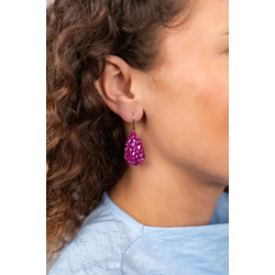 Lott Gioielli Fuchsia Oorbellen Nova Cone Raw Xs CEGB196-G13798 - 57333