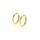 ZINZI Gold 14 karaat gouden oorringen met luxe scharniersluiting 12 x 1,2mm ZGO524 - 57345