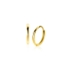 ZINZI Gold 14 karaat gouden oorringen met luxe scharniersluiting 12 x 1,2mm ZGO524 - 57345