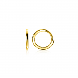 10mm ZINZI Gold 14 karaat gouden oorringen met luxe scharniersluiting 10 x 1,2mm ZGO523 - 57346