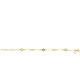 ZINZI gold plated zilveren schakel armband - 57438