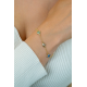 ZINZI gold plated zilveren schakel armband - 57438
