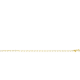 ZINZI Gold 14 krt gouden armband met bewerkte ovale schakels 3mm breed - 57439