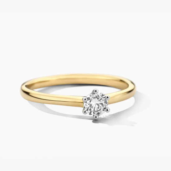 Lab diamonds ring LG1037B - 14k Bicolor - 57448