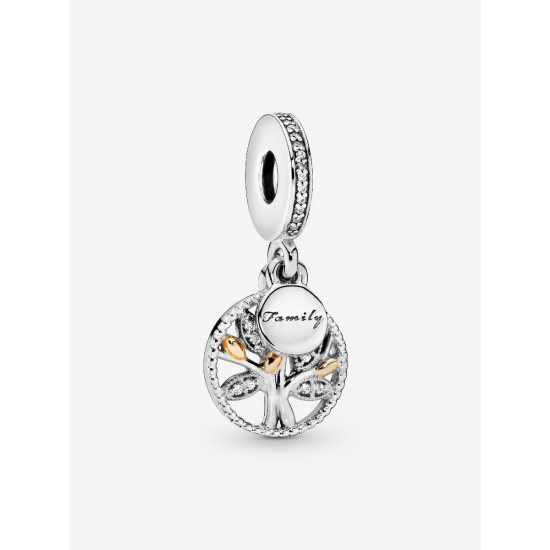 Pandora Sparkling Stamboom Hangende Bedel Goud, Sterlingzilver 791728CZ - 57465