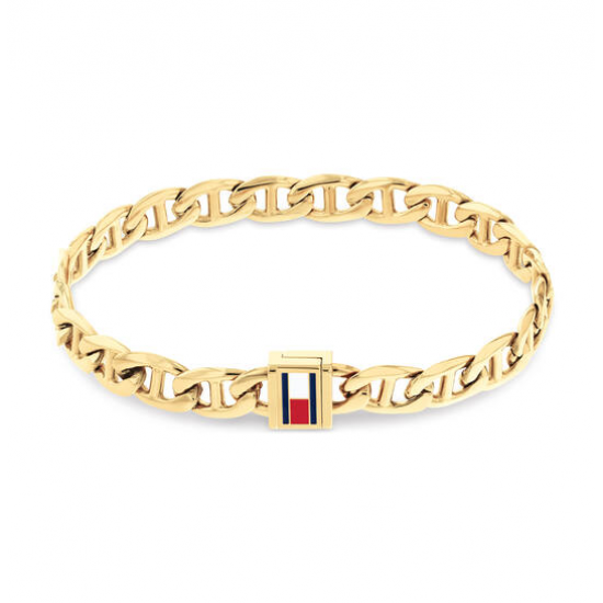 Tommy Hilfger heren Schakelarmband - Staal - 17,5cm - 57499