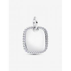 Pandora Hanger graveerbaar vierkant plaatje Sterlingzilver 394009C01 - 57566