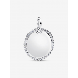 Pandora Hanger graveerbaar rond plaatje Sterlingzilver 394007C01 - 57574