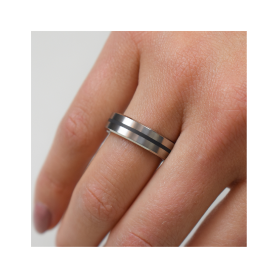 Boccia Titanium 0101-14 Dames Ring maat 18,5 - 56722