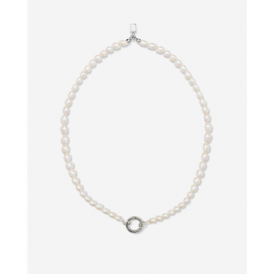 Buddha to Buddha Barbara Mini Parel Ketting Zilver 50cm 032 - 57637