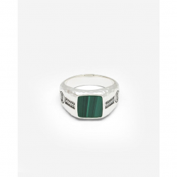 Buddha to Buddha Tannguh Small Ring Malachite Zilver maat 22 - 57646