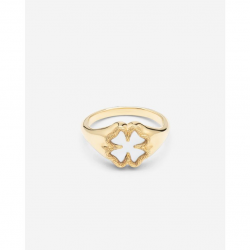 Buddha to Buddha Katja Klaver Zegelring Mother of Pearl Verguld maat 17 - 57654