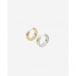 Buddha to Buddha Esther Dual Hoops Set Zilver Verguld 203G - 57670