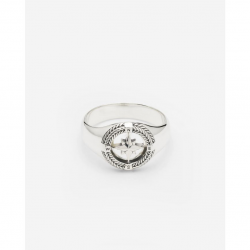 Buddha to Buddha Kompas Zegelring Zilver maat 22 - 57675