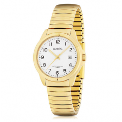 Olympic OL26HDD006 Horloge Heren Goudkleurig 37,5mm - 57679