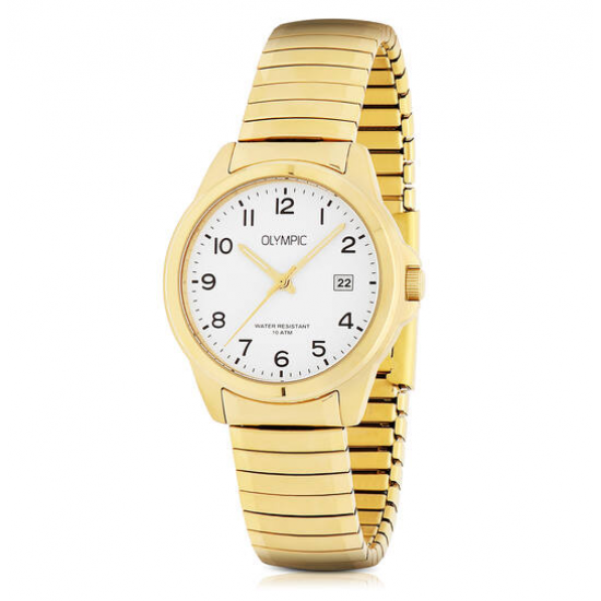 Olympic OL26HDD006 Horloge Heren Goudkleurig 37,5mm - 57679