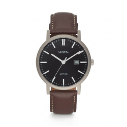 Olympic horloge Titanium - Ø40 - Leer - 57685