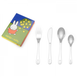 Kinder bestek  Kinderbestek 4-delig nijntje fruit - 57704