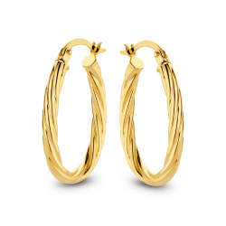 Swing Jewels Classic Twisted Oval Hoops Oorbellen SWEE10308-Y - 57709 Swing Jewels Classic Twisted Oval Hoops Oorbellen SWEE10308-Y - 57709