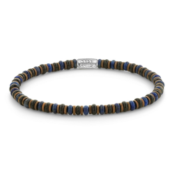 Rebel & Rose armband Slices - Mixed Blue RR-40179-S-M - 57828