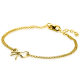 ZINZI gold plated zilveren multi-look armband met sierlijke strik 17-20cm ZIA2677 - 57856