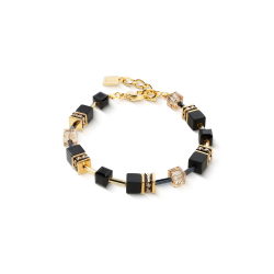 Coeur de Lion GeoCUBE® bracelet onyx black-gold 4018/30-1316 - 57899
