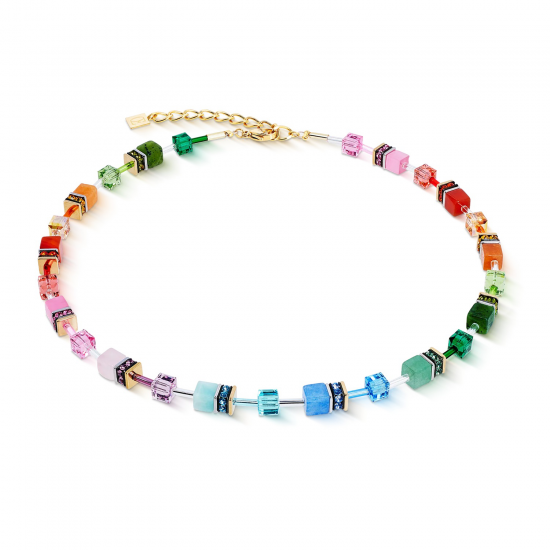 Coeur de Lion GeoCUBE® Iconic Precious necklace Rainbow 4905/10-1520 - 57904
