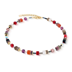 Coeur de Lion GeoCUBE® Iconic Precious necklace Festive red 4905/10-0316 - 57907