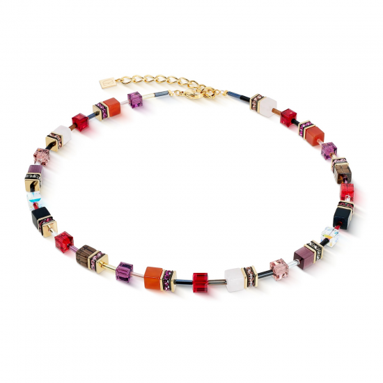 Coeur de Lion GeoCUBE® Iconic Precious necklace Festive red 4905/10-0316 - 57907