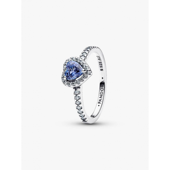 Pandora Glinsterende Verhoogde Hartring maat 19 198421C05-60 - 58071