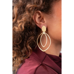 Lott Gioielli Gouden Oorbellen Double Drop L Nya - 58131