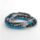Rebel & Rose Armband roll the dices mad dark grey 4mm - 58134