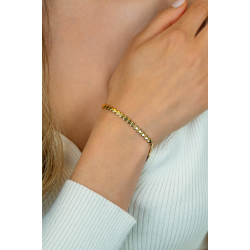 ZINZI zilveren armband geel verguld hartjes 4,5mm breed ZIA1798G - 58207