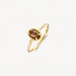 Blush Ring 1272YBQ - 14k Goud met parelmoer en bergkristal - 58211