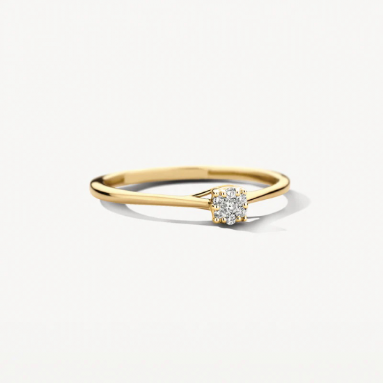 Blush Ring 1683YDI - 14k Goud met Diamant - 58214