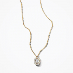 Blush Collier lab grown diamant ovaal 14k goud - 58226