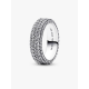 Pandora Timeless driedubbele rij pavé ring maat 19 - 58266