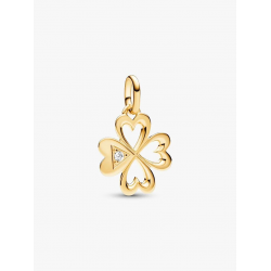 Pandora ME hart klavertjevier medaillonbedel 763034C01 - 58267
