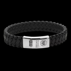 Rebel & Rose Braided Apollo Black armband RR-L0181-S-L - 58353