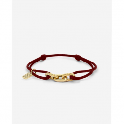 Buddha to Buddha koord armband katje verguld rood 133RD-GV-M - 58358
