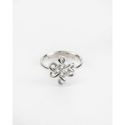 Buddha to Buddha endless knot ring zilver maat 18 - 58362