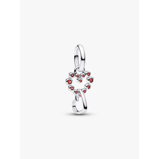 Pandora Verbonden Harten & Rode Stenen Hangende Bedel 794435C01 - 58370